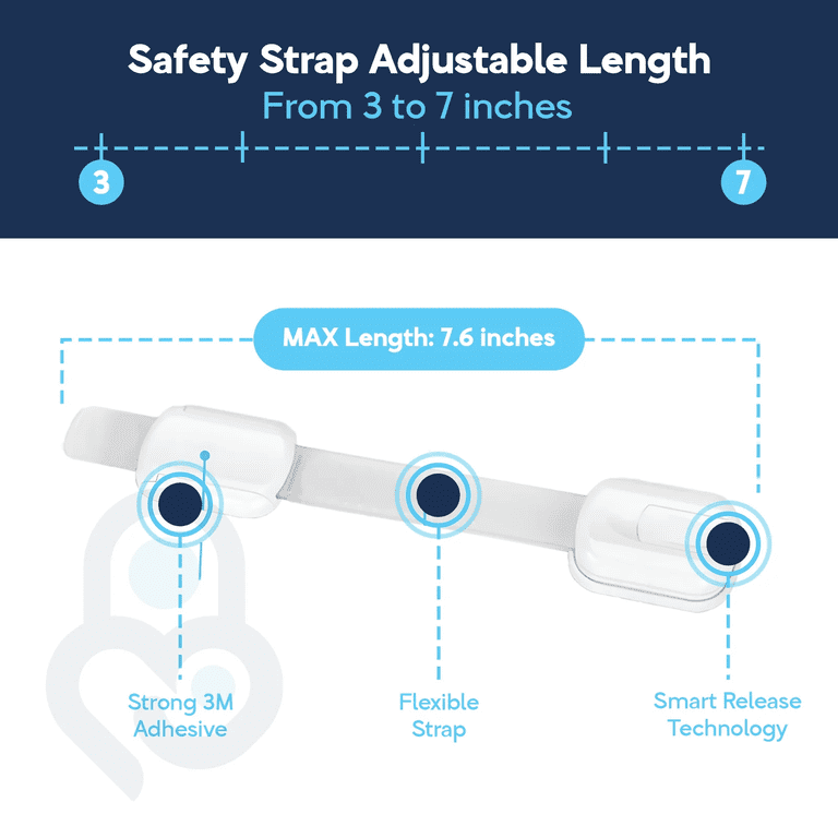 Baby Proof Me Adjustable Safety Straps, 6-Pack photo 2