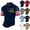 #02 Navy, variant on Men's Patriotic Golf Polo Shirts 1776-2026 U.S. 250th Anniversary American Flag Print Relaxed Fit Short Sleeve Breathable Casual Holiday Wear Polo Shirts, #02 Army Green, XL