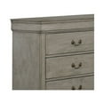 thumbnail image 2 of Benjara BM215247 Transitional Style 6 Drawer Dresser with Metal Pulls, Gray, 2 of 5