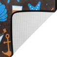 thumbnail image 4 of Coolnut Sea Symbols Lightweight Carpet Mats, 5'3" x 4' Area Soft Rugs, Floor Mat Rug Home Decoration for Kids Room Living Room, 63"x 48", 4 of 6