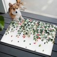 thumbnail image 4 of 2x3 Washable Area Rugs,Green Eucalyptus Leaf Watercolor Non-Slip Soft Rug Indoor Carpet,Floor Rugs for Living Room Bedroom, 4 of 9