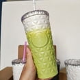 thumbnail image 1 of Starbucks Gradient Diamond Quilted 304 Stainless Steel Straw Bottle, 1 of 2