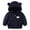 Dark Blue, variant on Staki Baby Girls Coats Toddlers Puffer Jacket Bear Hooded Coats 3-24M(Green,3-6 Months)