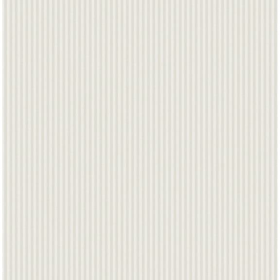 Advantage Ticking Light Grey Stripe Wallpaper
