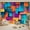 2, variant on Custom 3d Visual Curtain Blackout Color Building Block Bedroom Main Image Hotel Live Insulation Background Curtain 2pcs