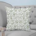 thumbnail image 4 of 24x24 Pillow Covers Set of 2, Green Leaf Flower Throw Pillow Covers Decorative Couch Cushion Case, Vintage Farmhouse Bohemian Spring Microfiber Square Pillowcases for Bedroom Car Living Room, 4 of 7