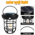 thumbnail image 2 of Lámpara de Pared Solar para Exteriores con Sensor de Cuerpo Humano, Control de Luz Inteligente, Lámpara de Pared para Jardín, Lámpara Decorativa Colgante., 2 of 8