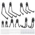 thumbnail image 2 of Heavy Duty Garage Hooks, Metal Anti Slip Garage Hanger Utility Hooks For Power Tools Ladders Bulk Items Black, 2 of 5
