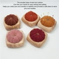 thumbnail image 4 of Pin Cushion Kit,  Cute Pumpkin Shape Wooden Base Pin Cushion Kit With Finger  Pincushions Lightweight Portable Sewing Pin Cushion Set For Crafts, 4 of 8
