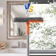 thumbnail image 4 of Squeegee for Window I 2-in-1 Window CleanerSponge and Soft Rubber Strip with TelescopicExtension Pole 18"-29" | Window Washer forShower, Car Windshield, Mirror, Glass Cleaning, 4 of 5