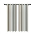 thumbnail image 6 of Aofoto Bedroom Blackout Curtains , Insulation Striped Window Curtains Living Room Curtains 2 Panel , 42"W x 96"L, 6 of 6