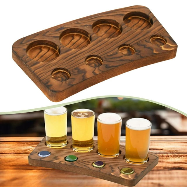 Elodie Flotte de Dégustation de Bière, Palette Autoportante pour Margarita, Bocaux en Verre Style B