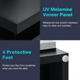 thumbnail image 6 of Hommpa Modern Nightstand Set of 2 LED Nightstand with 15W Wireless Charging Type C USB Port 2 Drawers Bedside Table Storage High Gloss Night Table Gray End Side Table for Bedroom Furniture 22.3" Tall, 6 of 9