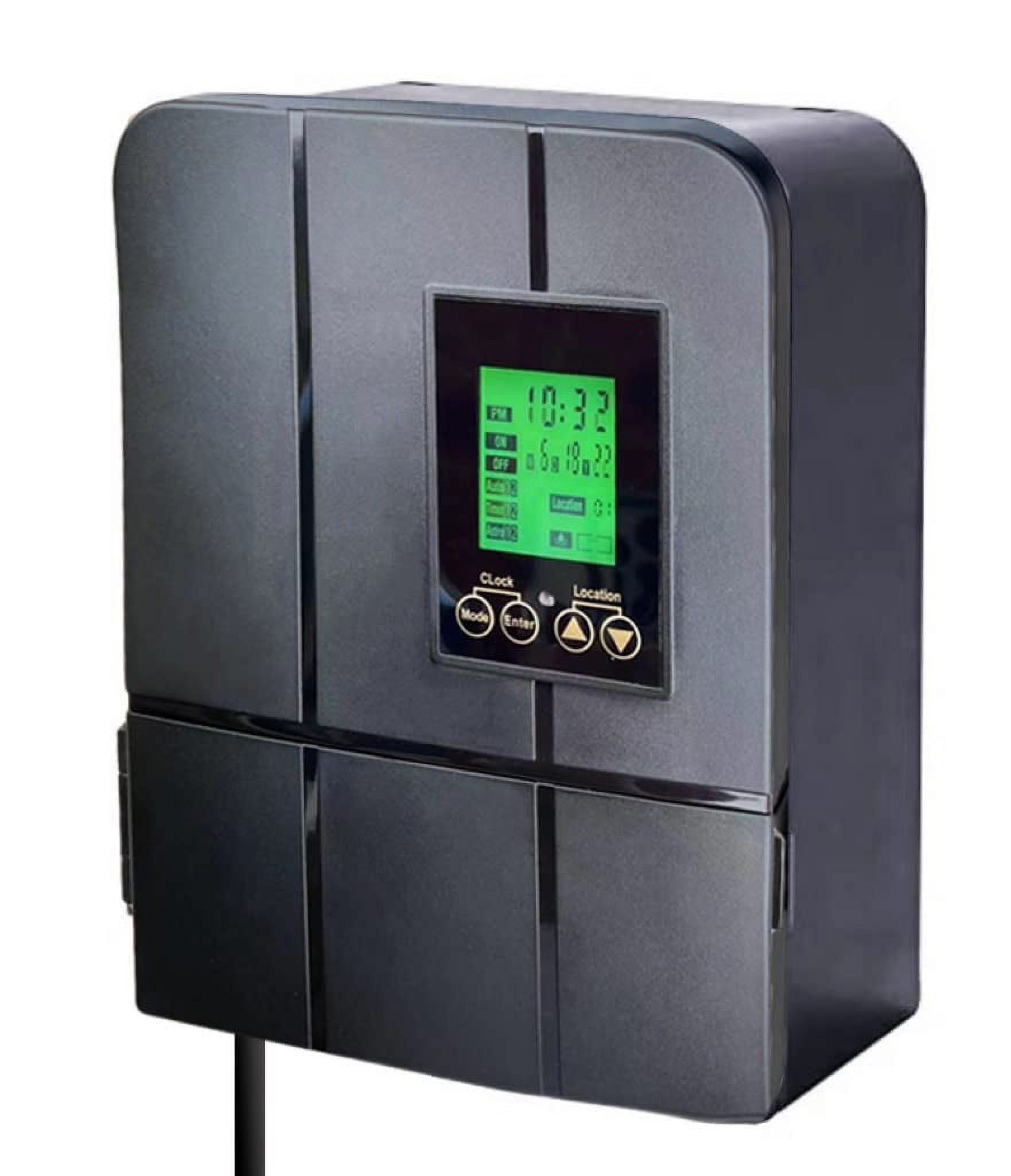 300W Toroidal Core Low Voltage Landscape Lighting Transformer with Built in Dusk-to-Dawn Timer and Astronomical Timer