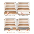 thumbnail image 5 of Stair Treads for Wooden Steps, Black White Stripe Peel and Stick Stair Treads with Adhesive, Modern Minimalist Geometric Striped Non Slip Indoor Stairs Runner Rugs Mats for Elders Dogs 8"x30"7PCS, 5 of 7