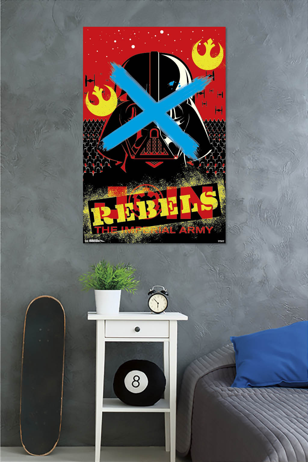 Star Wars: Saga - Vader Rebel Wall Poster, 22.375" x 34"