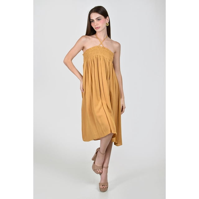 Vestido /Falda smock Roman Fashion Juvenil, 20217 (Mostaza) ocre G