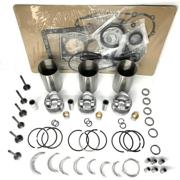 Seapple 3TNM74 Overhaul Rebuild Kit Compatible with Yanmar 3TNM74F-SAKV Engine with Head Gasket
