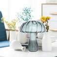thumbnail image 2 of Plant Vase Crafts Creative Mushroom Shaped Desktop Ornament Glass Vase For Home Living Room Decor, 2 of 9