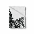 thumbnail image 2 of Tree Soft Flannel Fleece Throw Blanket, Silhouette Style Bare Branches in Monochromatic Design Nature Illustration, Cozy Plush for Indoor and Outdoor Use, 60" x 80", Charcoal Grey White, by Ambesonne, 2 of 6