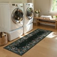 thumbnail image 4 of Wonnitar 2x6 Floral Runner Rug for Hallways, Black Washable Kitchen Runner Rugs , Soft Low Pile Runner for Laundry Bedside, 4 of 9
