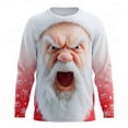 thumbnail image 2 of Lumeqa Ugly Christmas Sweaters for Men Funny Christmas Sweatshirts Crewneck 3D Printed Xmas Holiday Pullover Shirts for Couple, 2 of 3