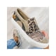 thumbnail image 4 of Oucaili Mocasines Zapatos para mujer Ancho ancho Zapatos sin cordones Mocasines de lona Zapatillas de deporte Caminar Conducir Zapatos náuticos, 4 of 4