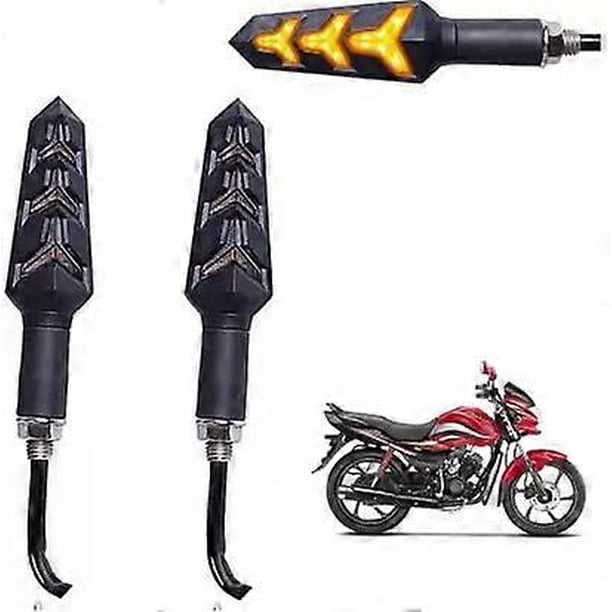 Automotive & Accessories 2PCs Bike Motorcycle Indicators Turn Signal Lights Motorbike Turning Indicators 12V 12 LEDs Bulbs for All bike