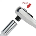thumbnail image 3 of Llave de Trinquete de 24 Dientes, de Liberación Rápida, de 1/4 Pulgadas, 3/8 Pulgadas y 1/2 Pulgadas, con Dado para Tuercas Automotrices y Accionamiento Reversible., 3 of 10