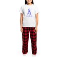 thumbnail image 4 of CafePress - Colon Cancer Love Courage Women's Light Pajamas - Women's Short Sleeve Print T-Shirt and Pants Light Cotton Pajama Set, 4 of 7