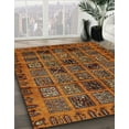 thumbnail image 2 of Ahgly Company Indoor Square Abstract Saffron Red Area Rugs, 3' Square, 2 of 2