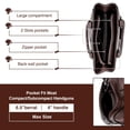 thumbnail image 4 of Bolsa LAVAWA para mujer, tamaño grande, estilo western, color café, 4 of 7