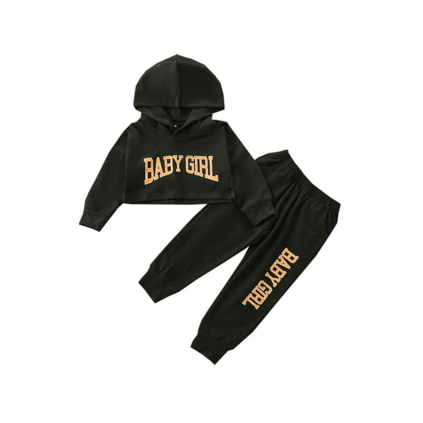Baby girl top cropped hoodie