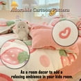 thumbnail image 5 of MorroMorn Twin Bedding Sets, Pink Strawberry Fluffy Duvet Comforter Covers Blanket Ultra Soft Kawaii Cute for Girls Kids Toddler Teen Women Twin/Twin XL Size, 5 of 6