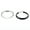 Silver, variant on Smart Key Ring Protector Ring Fob Trim Cover Metal Surround Car Remote Key Ring for Mini for Cooper R55 R56 R57 R58 R60