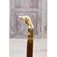 thumbnail image 3 of Dog Head Handle Greyhound Wooden Vintage Walking Cane Gift for Men, 3 of 4