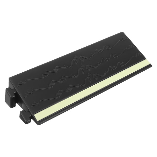 TEHAUX Versatile Plastic Threshold Ramp for Home and Supermarket Doorways Black Antislip Entry Ramp
