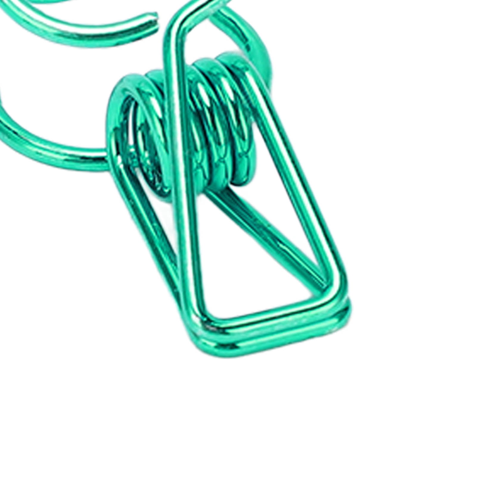 Gegong 100Pcs Binder Clips, Small Binder Clips Multipurpose Innovative Little Bear Shape Strong Clamping Force Paper Clamp for Home Office (Green)