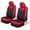 Red, variant on Motor Trend Red/Black Waterproof Seat Covers for Front Seats - Premium Neoprene Red Seat Covers, Car Seat Protectors with Removable Headrest, Interior Covers for Auto Truck Van SUV