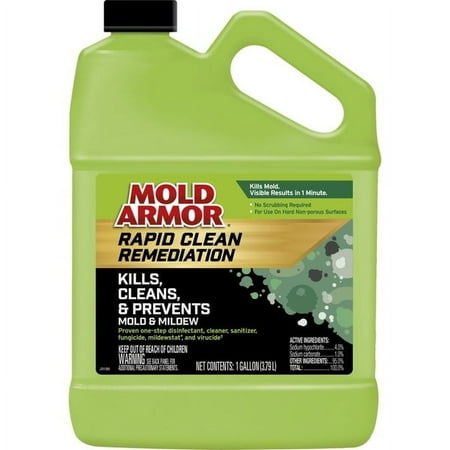 4 PC,Mold Armor FG591 Rapid Clean Remediation Mold and Mildew Remover, Gallon
