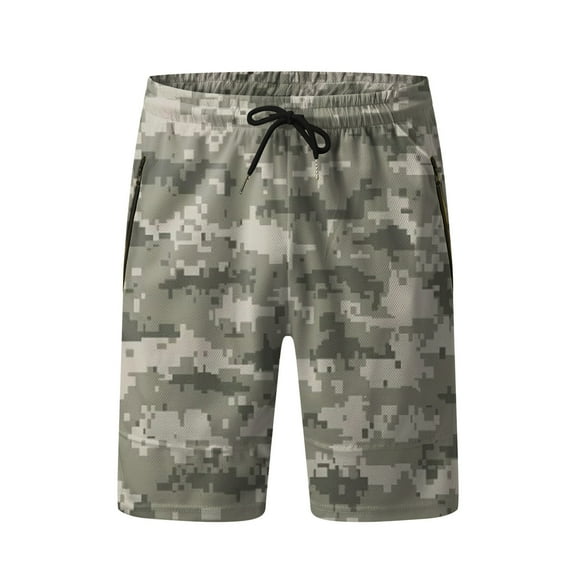 Aayomet Swim Trunks Men Mens Summer Seaside Beach Holiday 3D Digital Printing Pocket Mesh Shorts Beach Pants,Gray XL