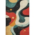 thumbnail image 2 of Addison Rugs Mayfield Premium Machine Washable Transitional Swirls Red Rectangle Rug, 9' x 12', 2 of 6