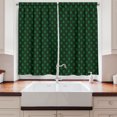 thumbnail image 2 of Ambesonne Money Kitchen Curtains, Monetary Sign of USA, 55"x45", Hunter Green Lime Green, 2 of 3
