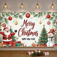 thumbnail image 6 of Christmas Theme Merry Christmas Happy New Year Banner for Holiday Party Indoor Decoration Festive Celebration, 6 of 9