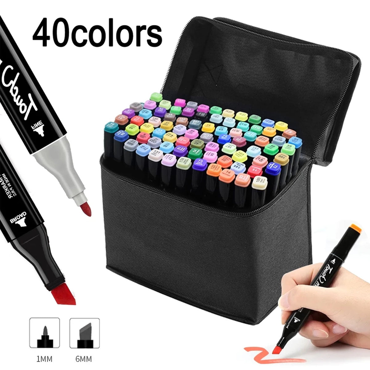 marker pen set Touch Colours Graphic Art Twin Tip Marker Pen color 40/ 60/  80 pcs