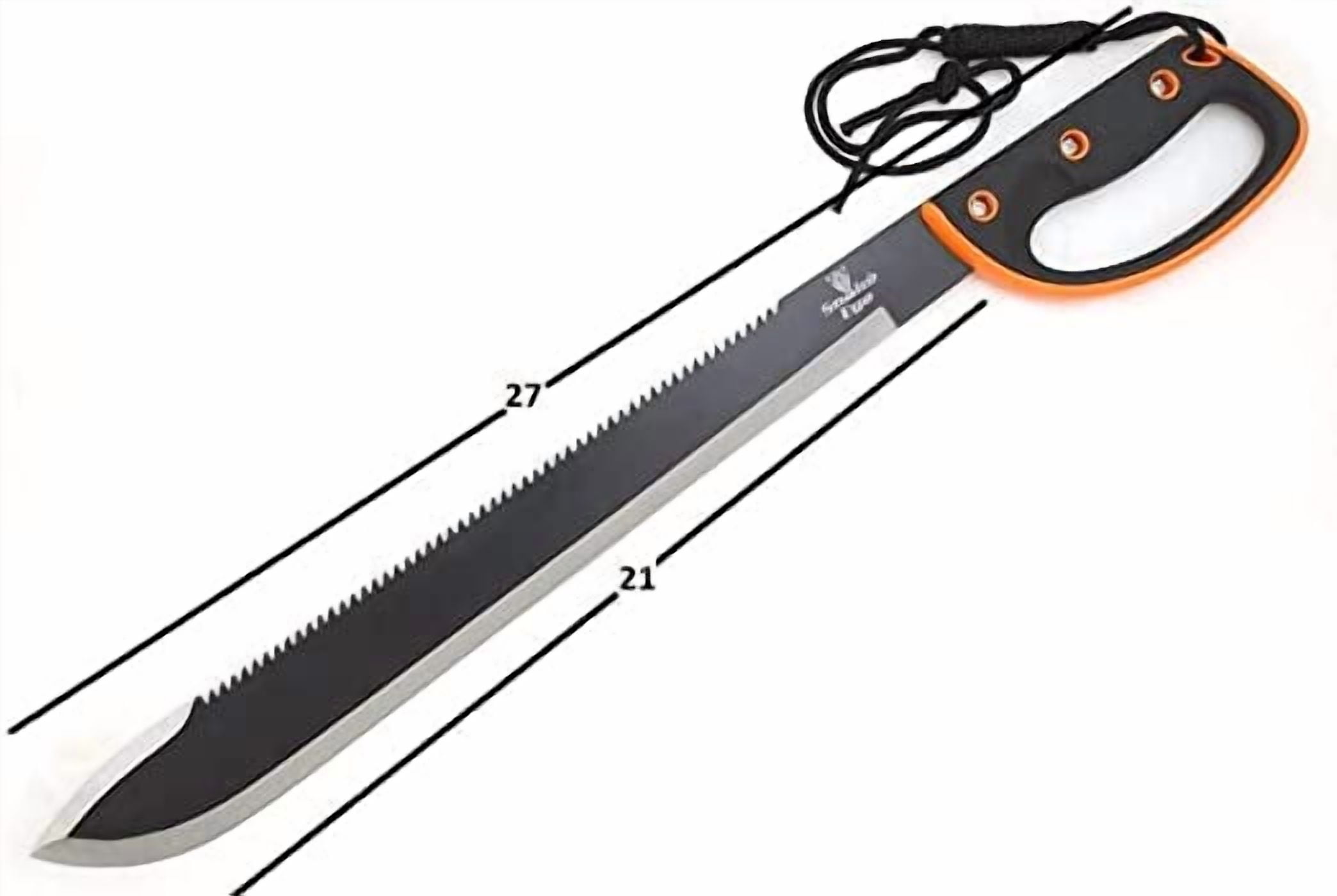 Snake Eye Tactical Sawback Blade Machete with Sheath