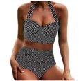 thumbnail image 4 of Savings Clearance 2023! asdoklhq Plus Size Swimsuit for Women,Polka Dots Swimwear Has a Chest Pad No Steel Support Beachwear, 4 of 6