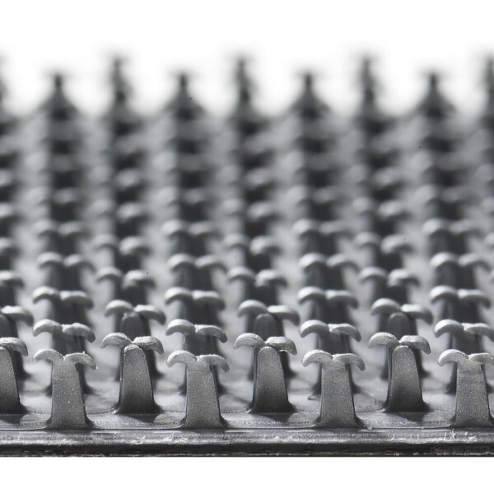 Reclosable Fastener Shapes, Rubber Adhesive, 10 ft, 1 in W, Gray 91365