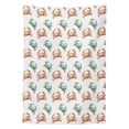 thumbnail image 3 of Ambesonne Crabs Tablecloth Rectangular Table Cover, Watercolor Animal Pattern, 60"x90", Pale Orange Turquoise, 3 of 4
