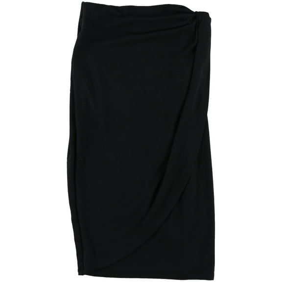 bar III Womens Draped Wrap Skirt, Black, Small